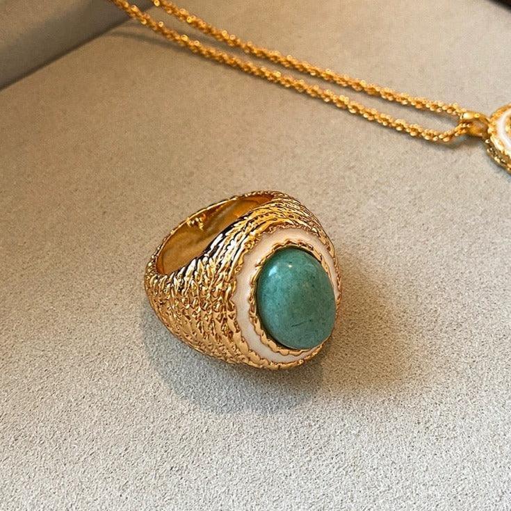 Stylish and Water-Resistant Gold Plated Ring - Perfect timeless necessary for every occasion