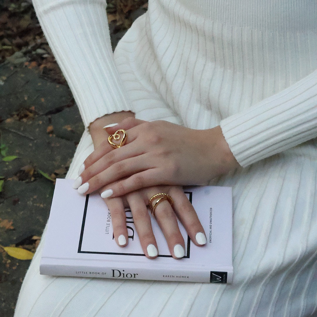 Stylish and Water-Resistant Gold Plated rings- Perfect timeless necessary for every occasion