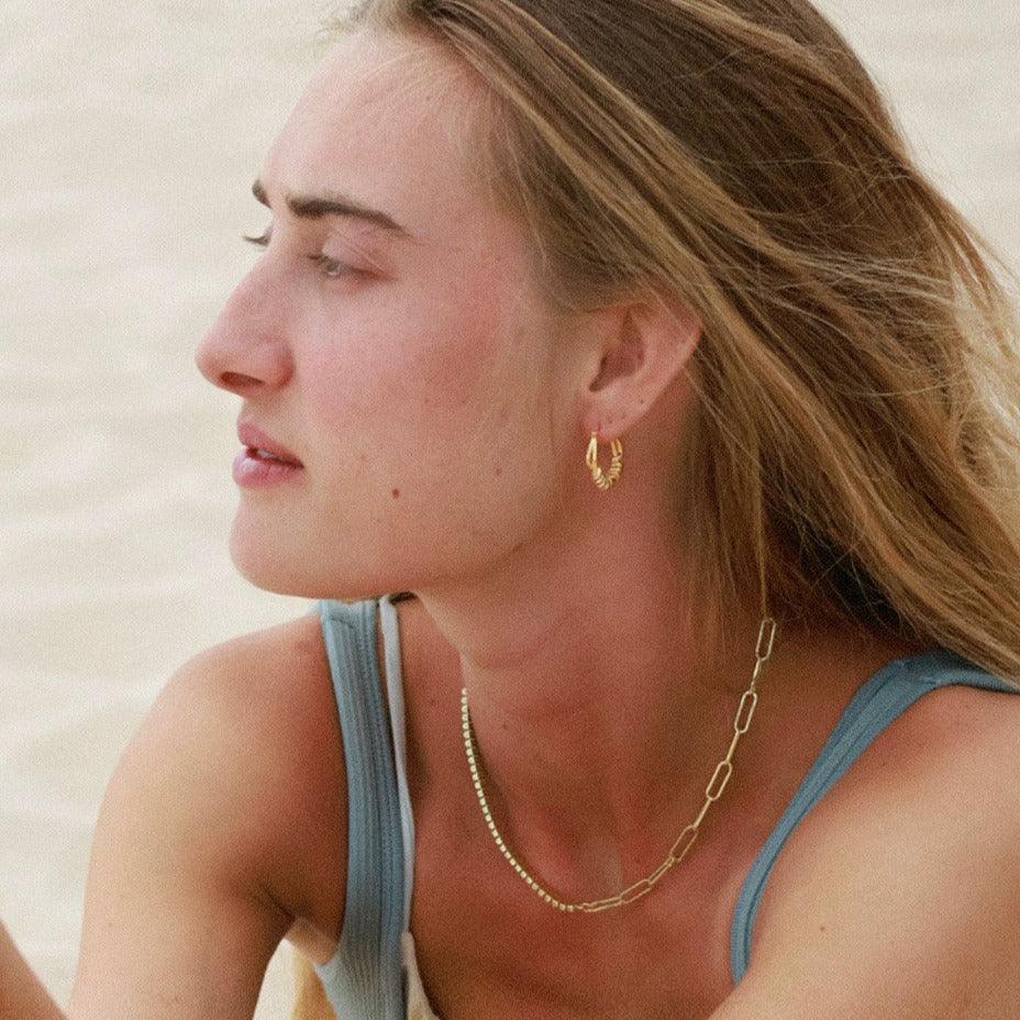 Stylish and Water-Resistant Gold Plated  earrings- Perfect timeless necessary for every occasion