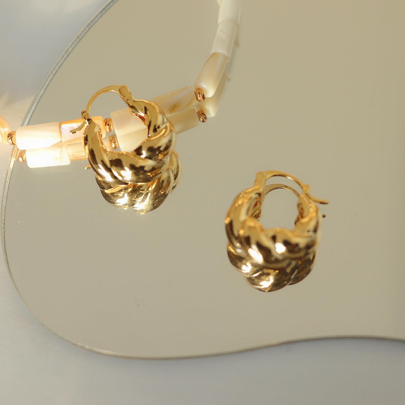 Stylish and Water-Resistant Gold Plated earrings- Perfect timeless necessary for every occasion