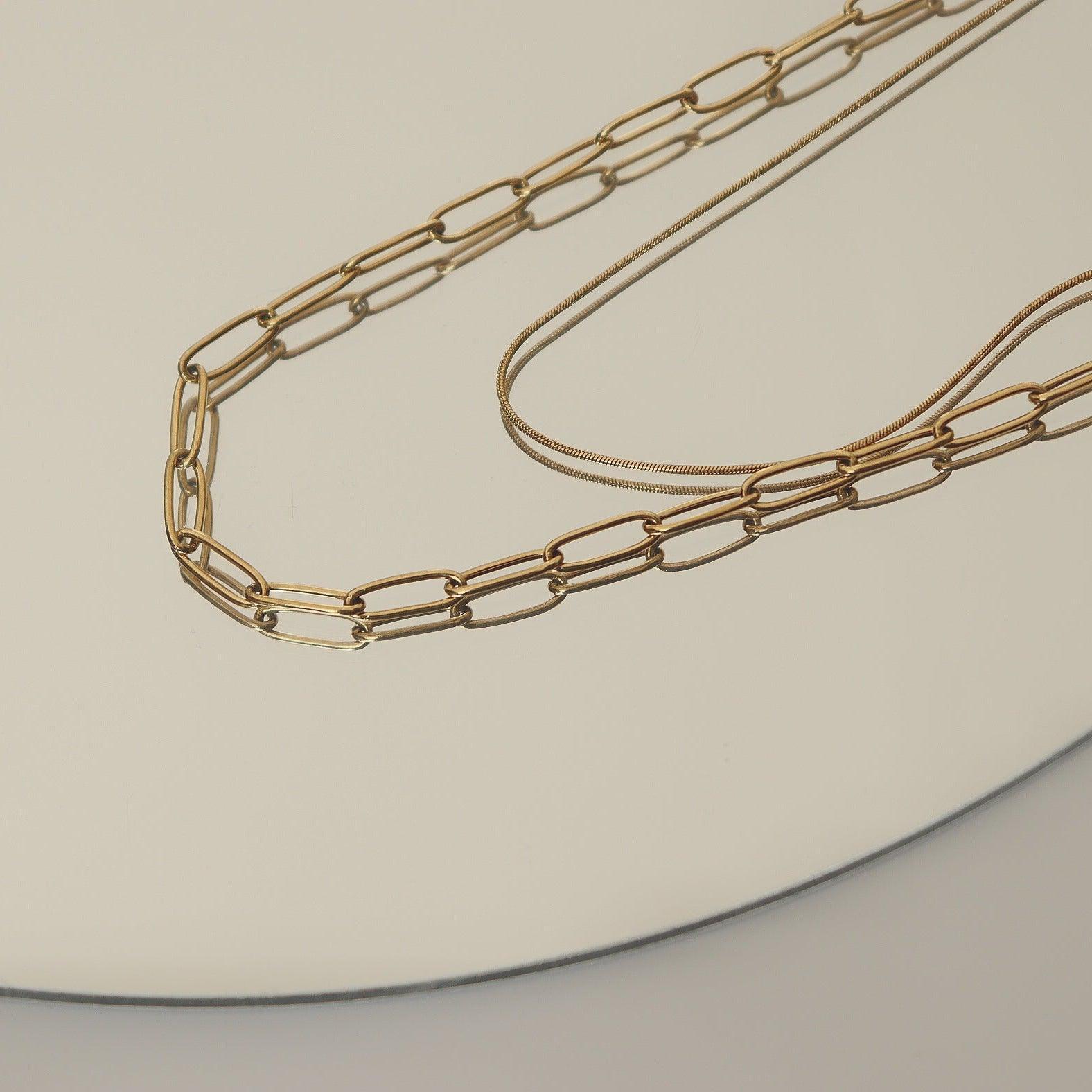 Stylish and Water-Resistant Gold Plated chain- Perfect timeless necessary for every occasion