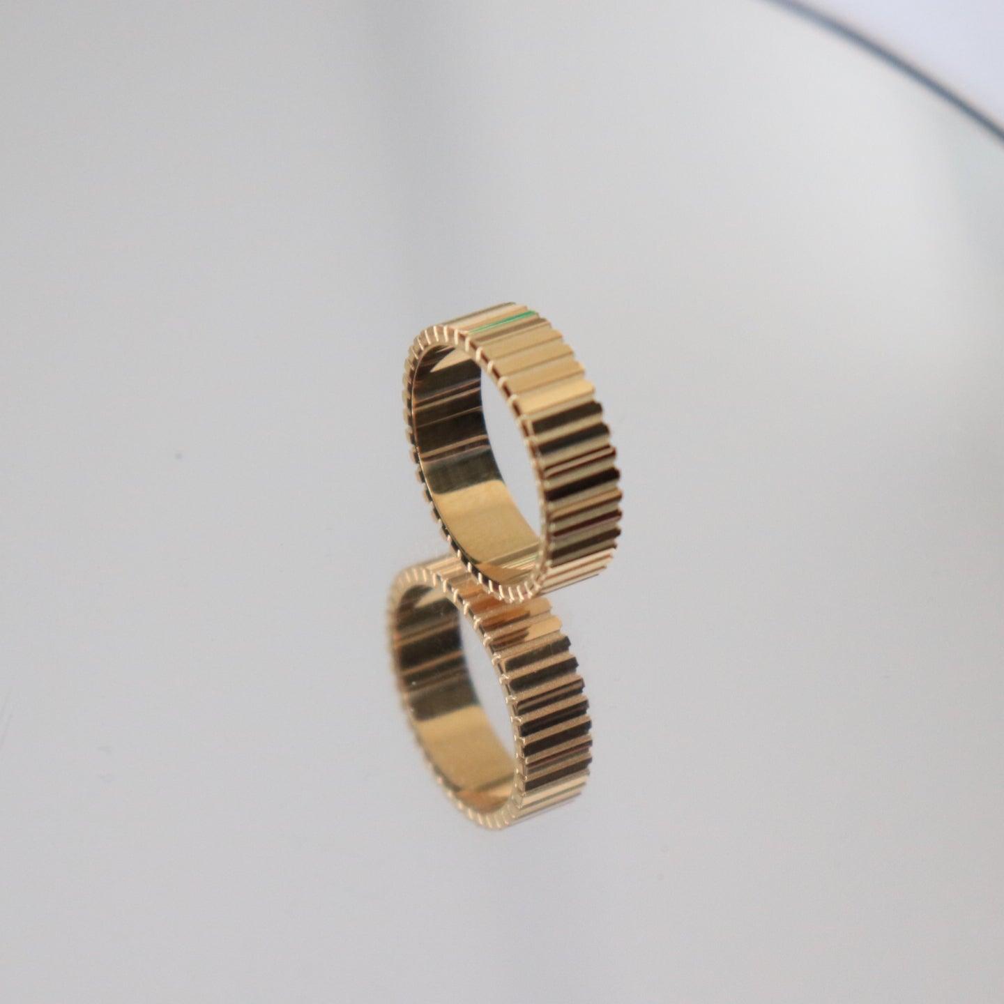 Stylish and Water-Resistant Gold Plated Ring - Perfect timeless necessary for every occasion