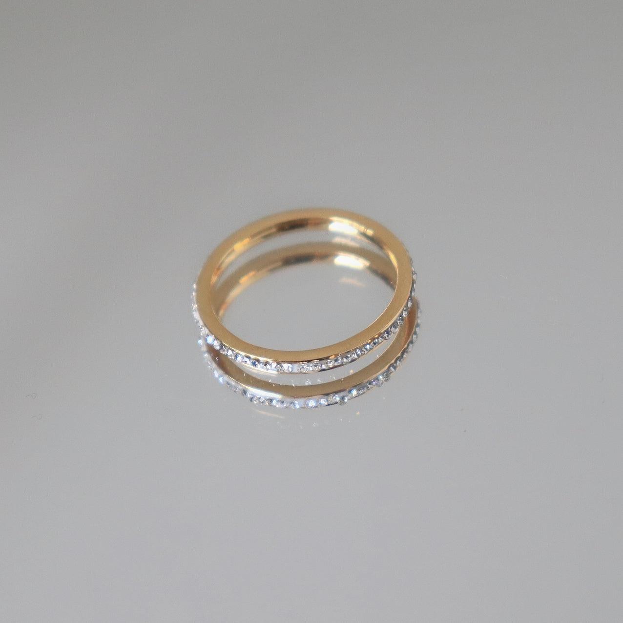 Stylish and Water-Resistant Gold Plated Ring - Perfect timeless necessary for every occasion