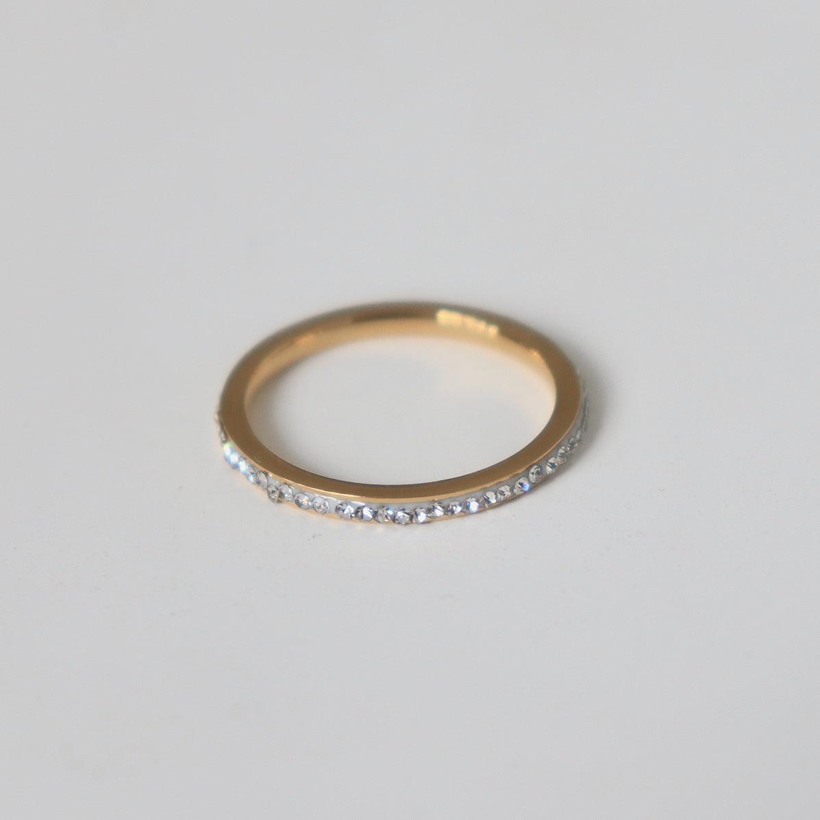 Stylish and Water-Resistant Gold Plated Ring - Perfect timeless necessary for every occasion