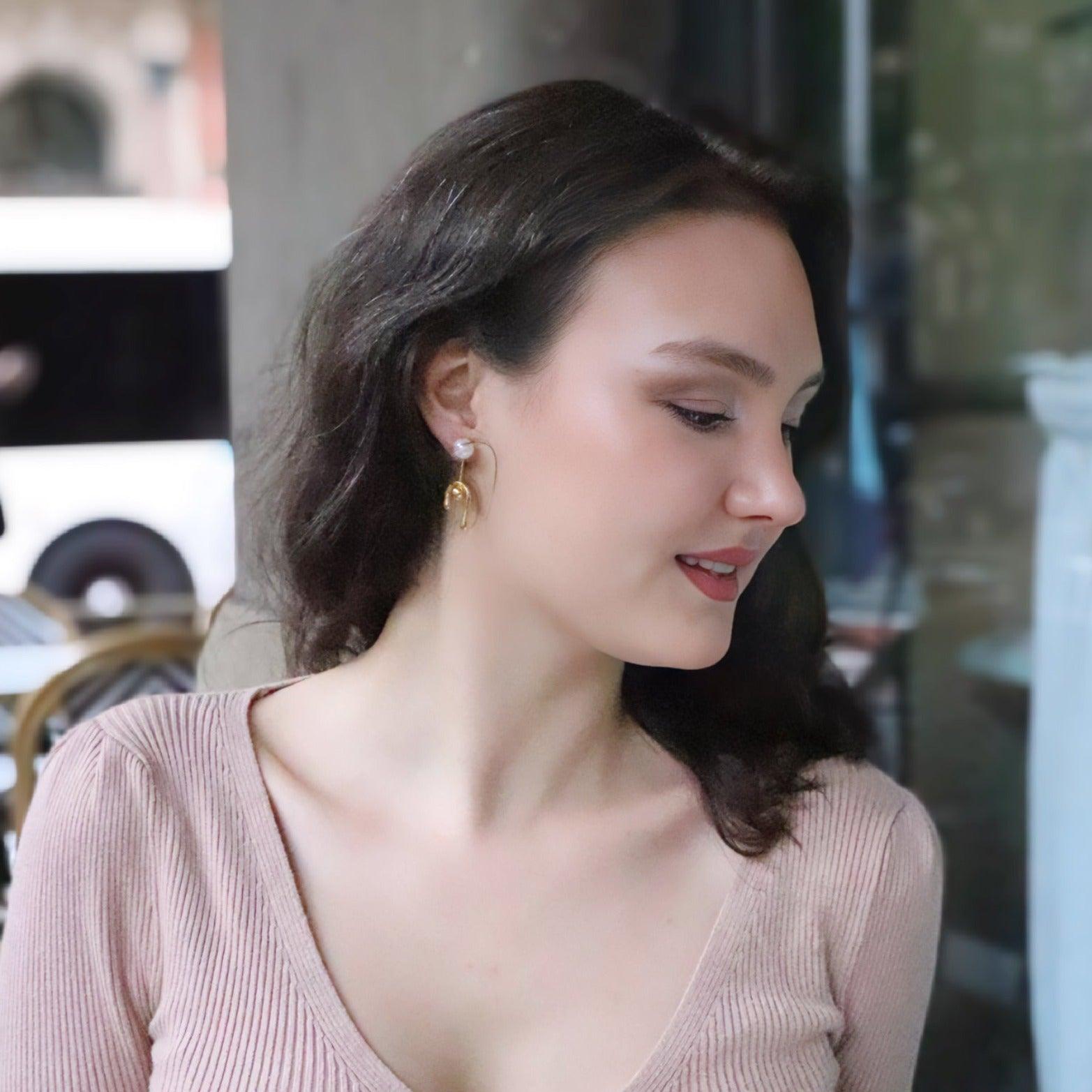 Stylish and Water-Resistant Gold Plated  earrings- Perfect timeless necessary for every occasion
