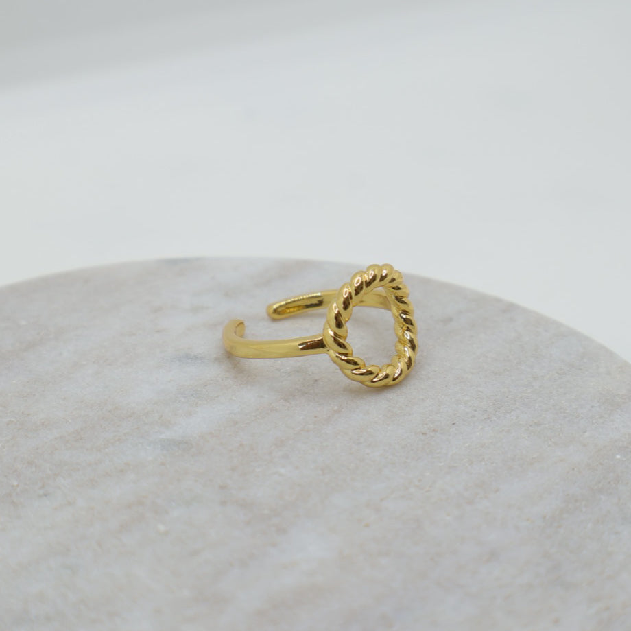 Stylish and Water-Resistant Gold Plated Ring - Perfect timeless necessary for every occasion