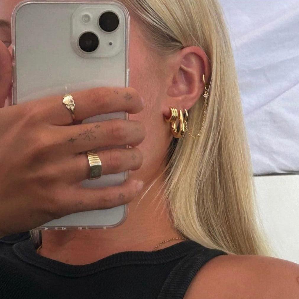 Stylish and Water-Resistant Gold Plated earrings- Perfect timeless necessary for every occasion