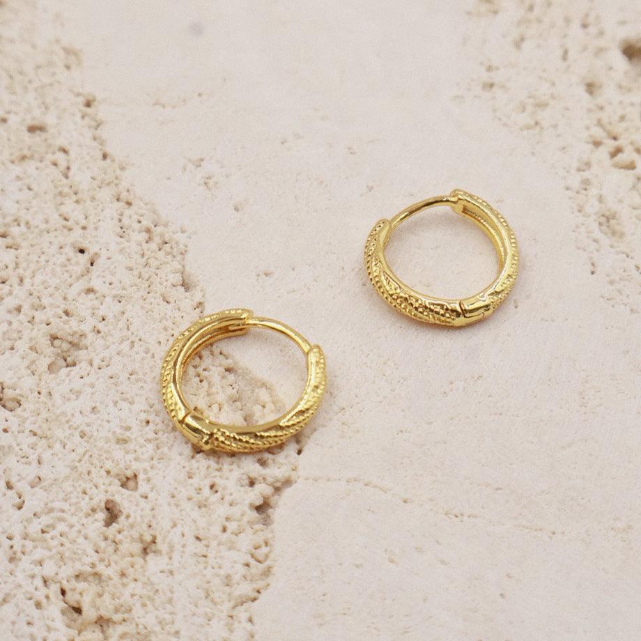 Stylish and Water-Resistant Gold Plated hoops- Perfect timeless necessary for every occasion