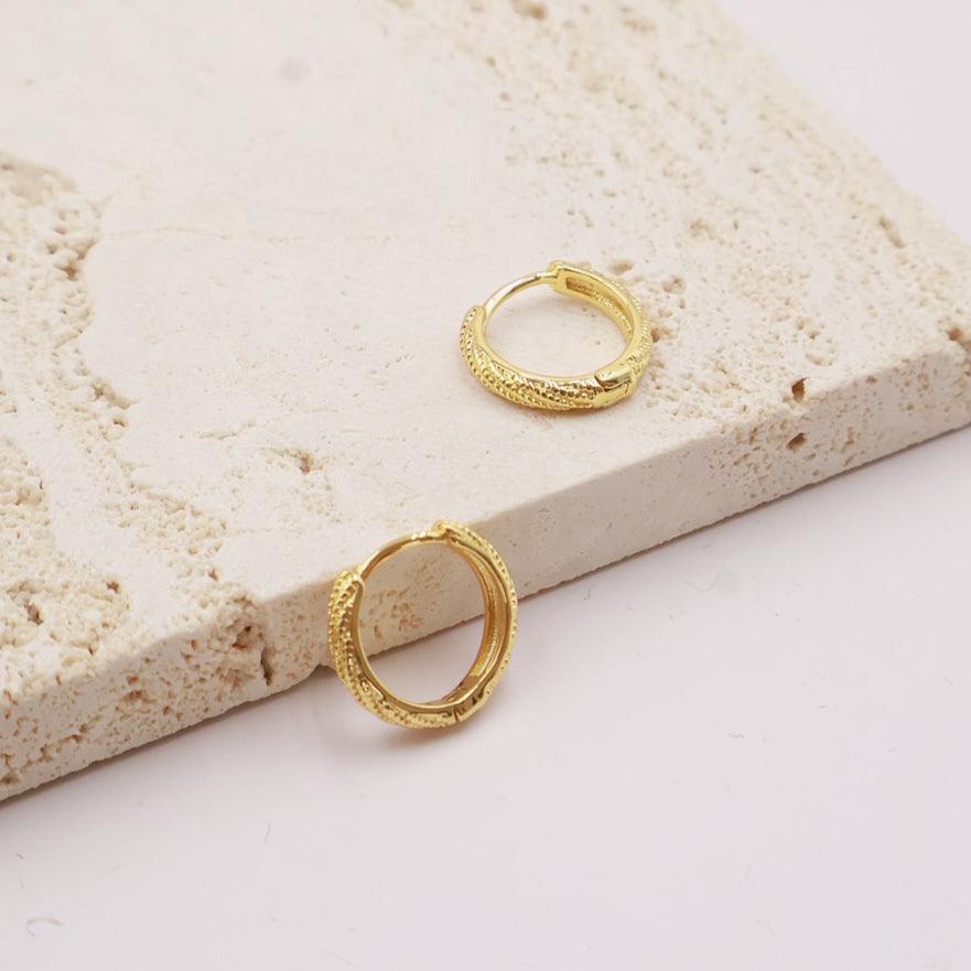 Stylish and Water-Resistant Gold Plated hoops- Perfect timeless necessary for every occasion