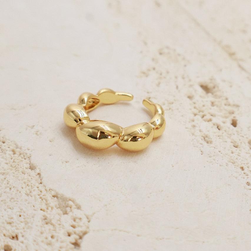 Stylish and Water-Resistant Gold Plated Ring - Perfect timeless necessary for every occasion