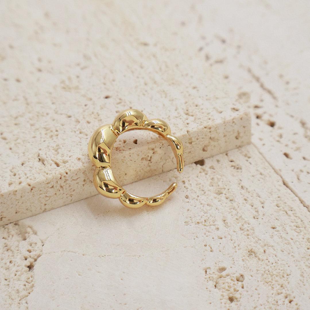 Stylish and Water-Resistant Gold Plated Ring - Perfect timeless necessary for every occasion