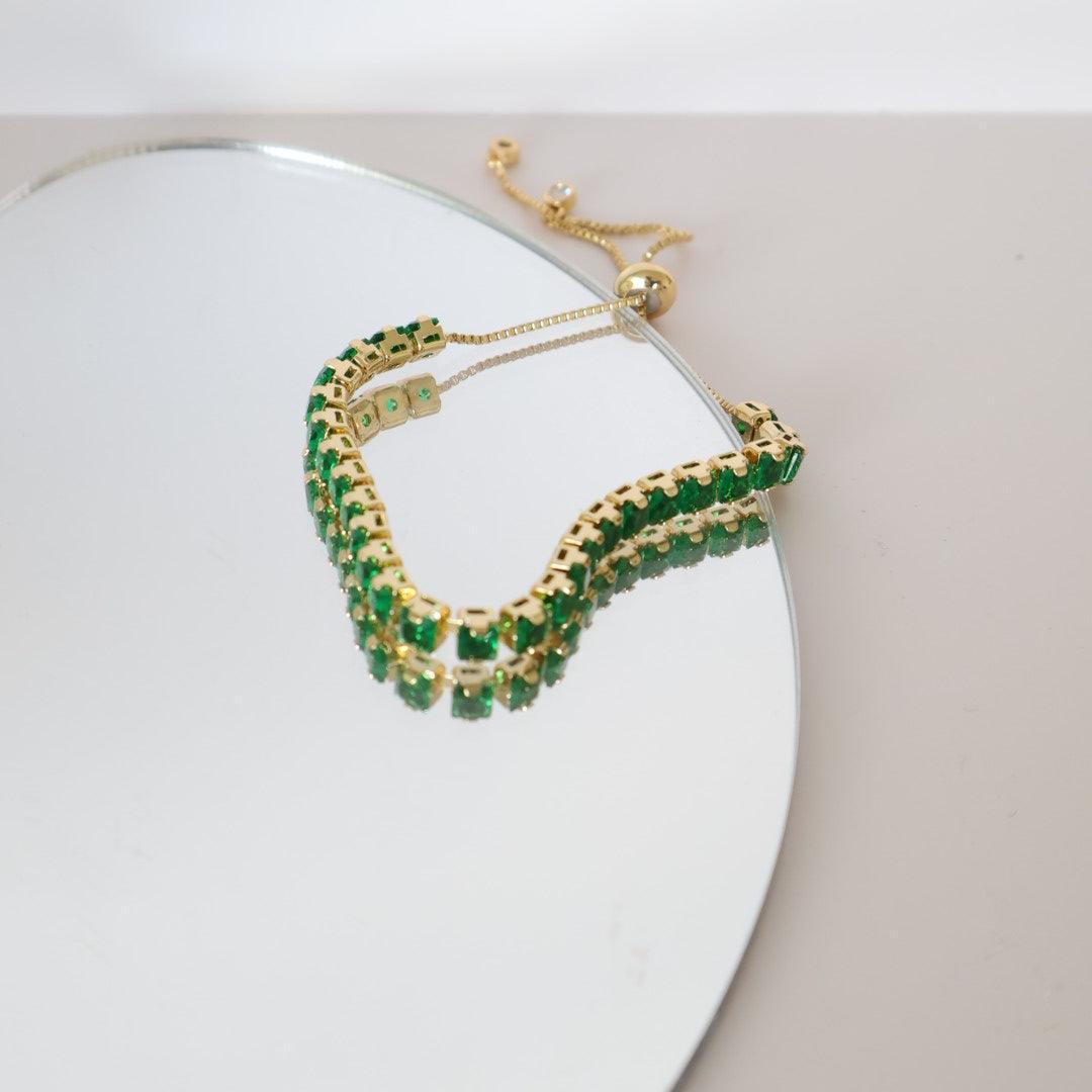 Stylish and Water-Resistant silver Plated Tennis clover Bracelets- Perfect timeless necessary for every occasion
