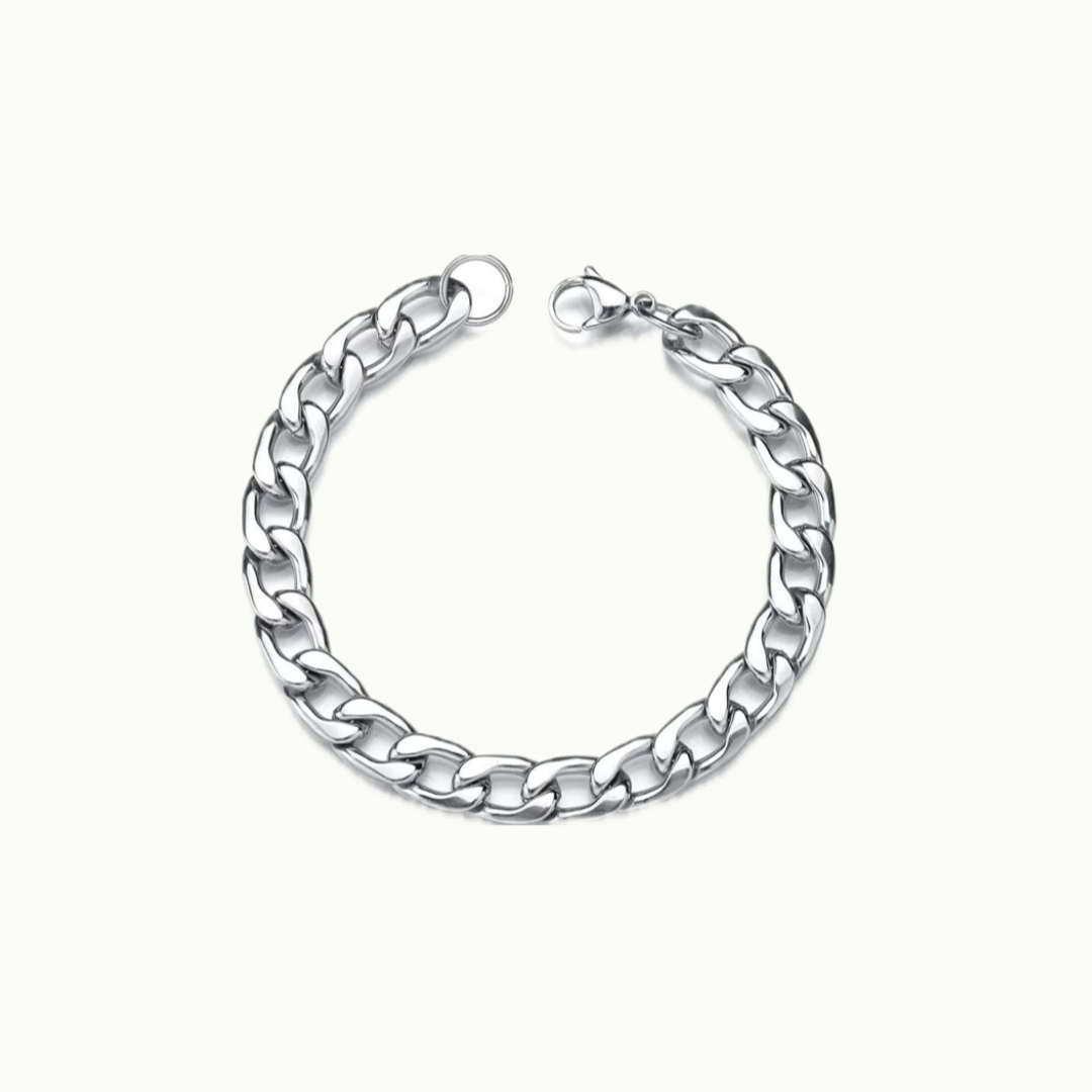 Stylish and Water-Resistant silver Plated  Chain Bracelets- Perfect timeless necessary for every occasion