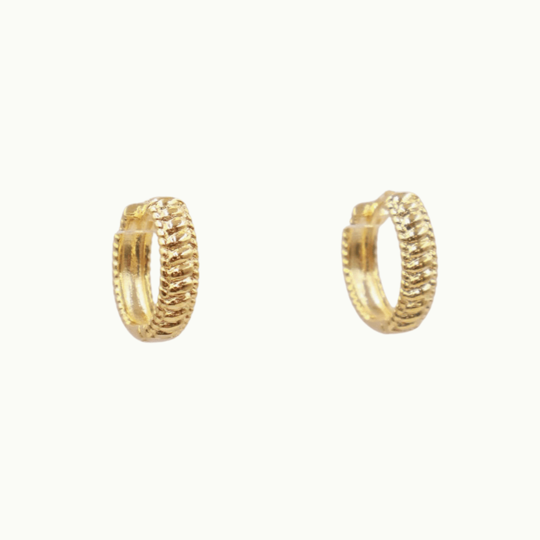 Stylish and Water-Resistant Gold Plated hoops- Perfect timeless necessary for every occasion