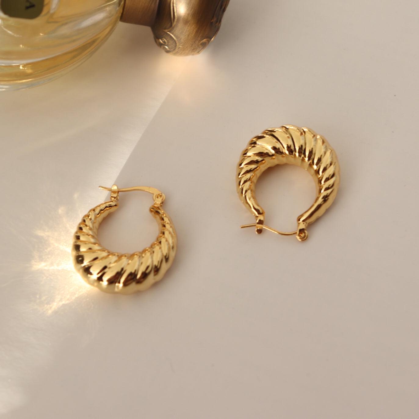 Stylish and Water-Resistant Gold Plated earrings- Perfect timeless necessary for every occasion