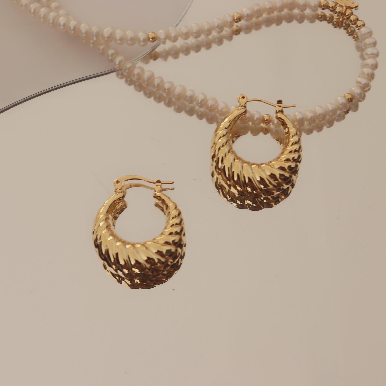 Stylish and Water-Resistant Gold Plated earrings- Perfect timeless necessary for every occasion