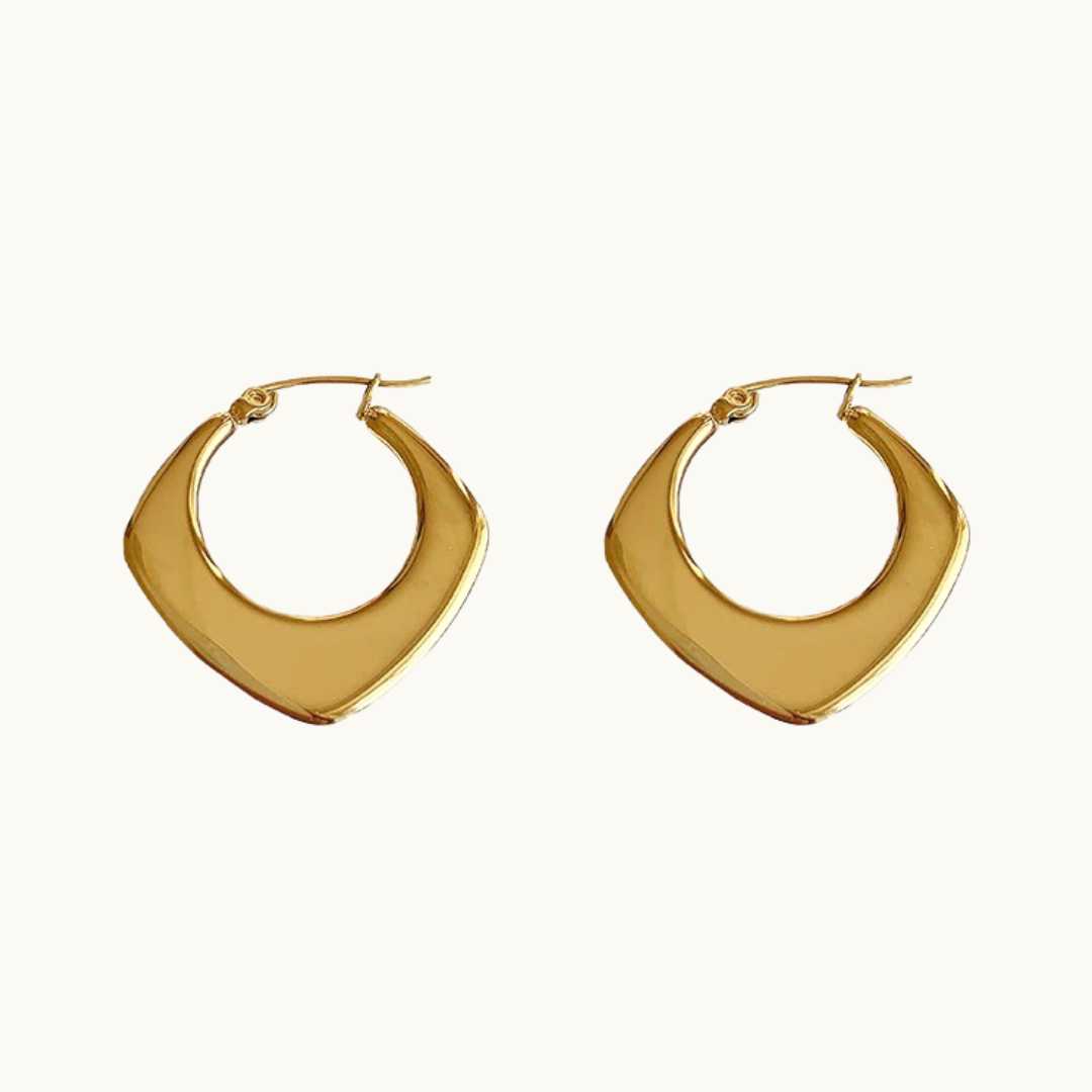 elliot hoops chailata.com.auGold Plated Statement Hoops Earrings - Elevate Your Look with Timeless Elegance