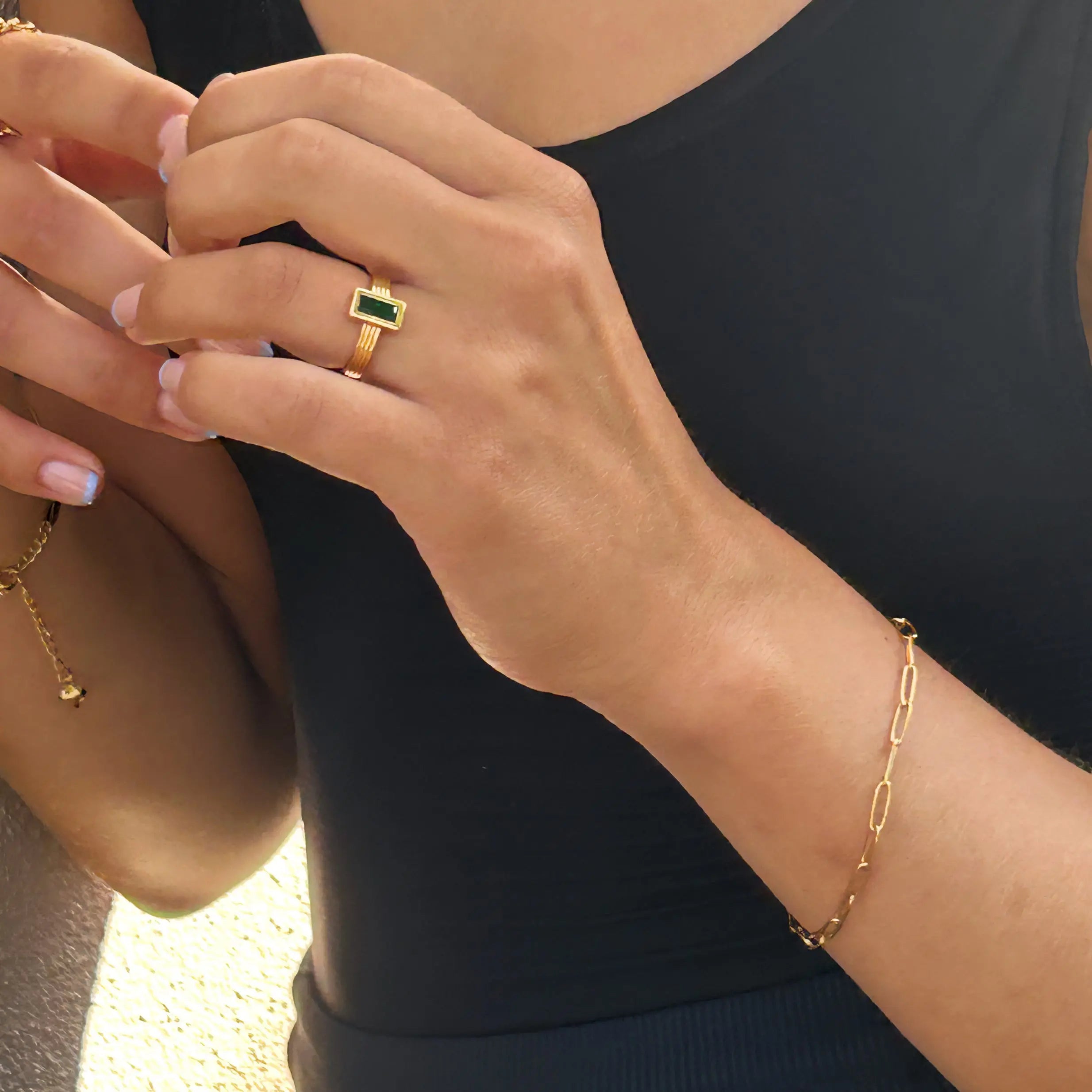 Stylish and Water-Resistant Gold Plated Chain Bracelets- Perfect timeless necessary for every occasion