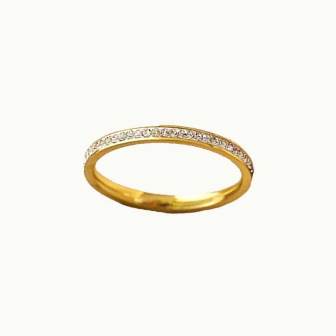 Stylish and Water-Resistant Gold Plated Ring - Perfect timeless necessary for every occasion