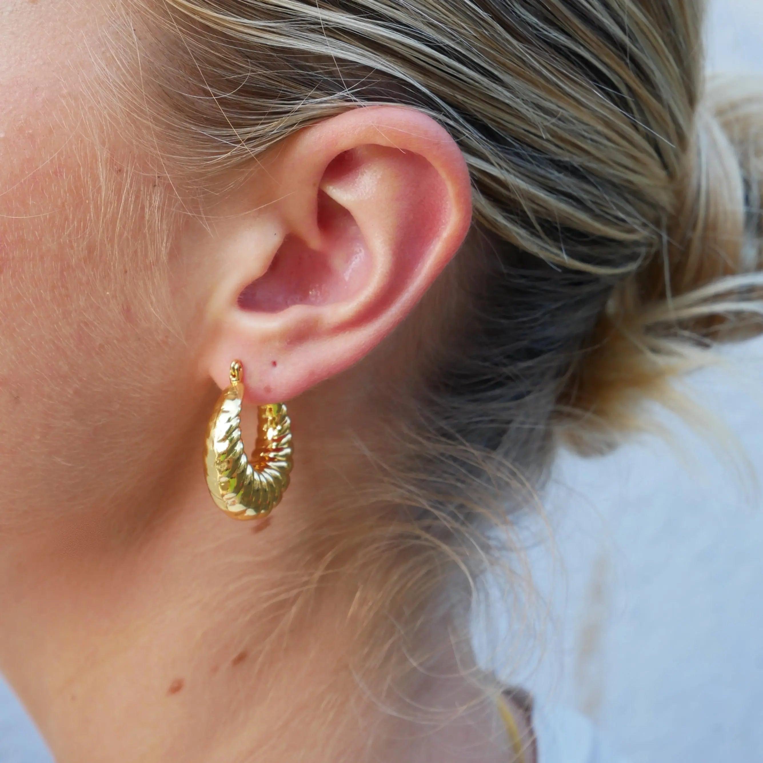 Stylish and Water-Resistant Gold Plated earrings- Perfect timeless necessary for every occasion