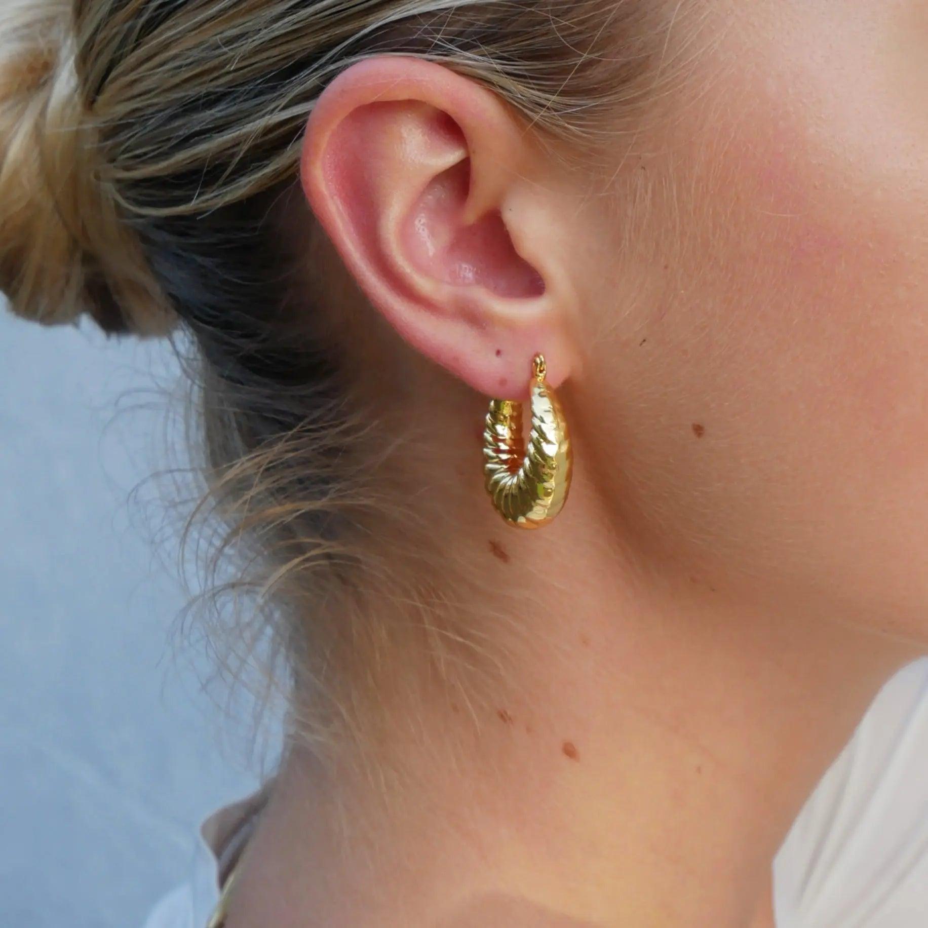 Stylish and Water-Resistant Gold Plated earrings- Perfect timeless necessary for every occasion