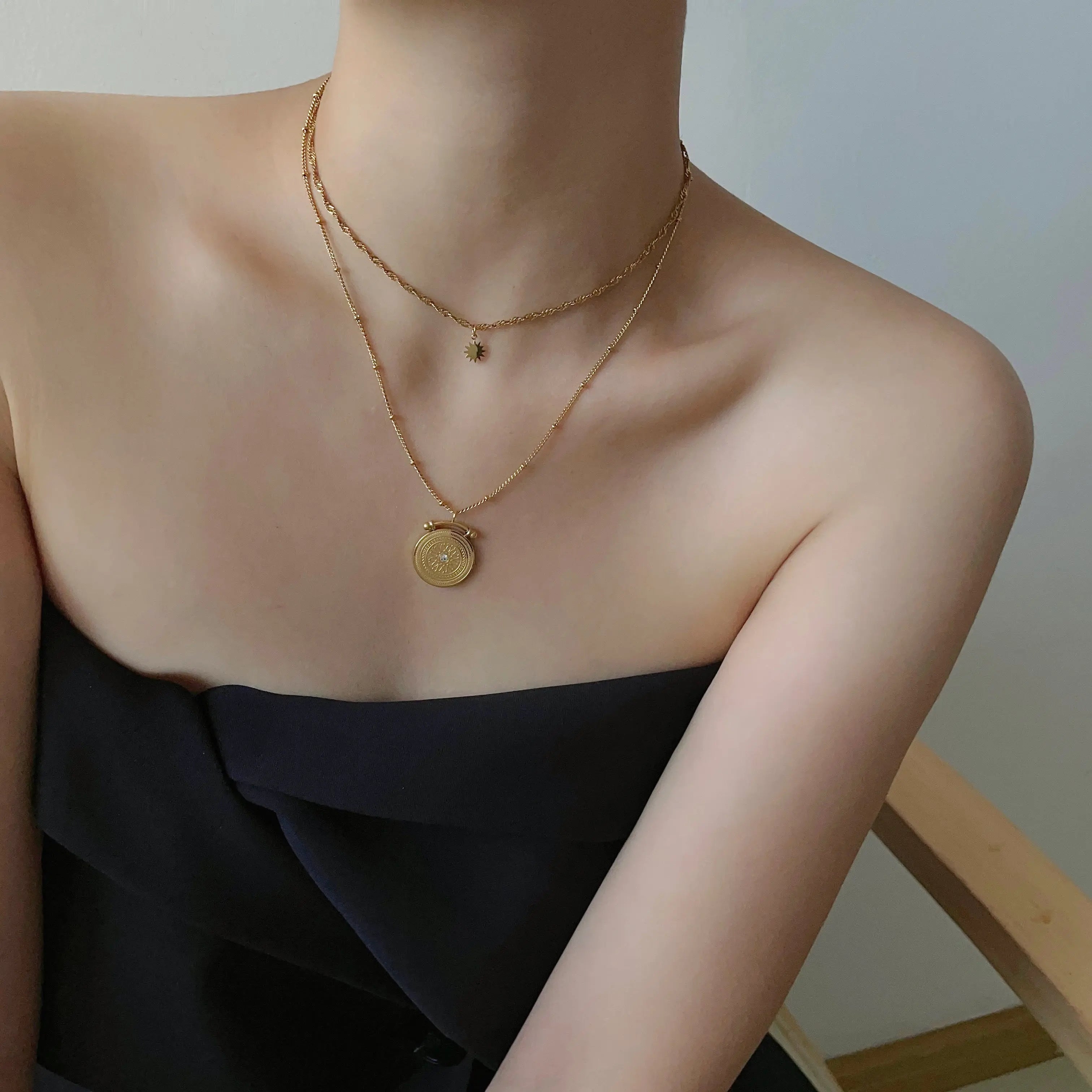 Stylish and Water-Resistant Gold Plated necklace- Perfect timeless necessary for every occasion