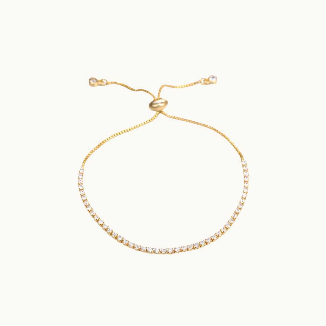 Everyday Elegance: Gold Plated Minimalist Style tennis bracelets - Elevate Your Look with Timeless Simplicity